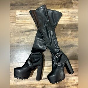 Killstar over the knee boots